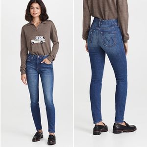 MOTHER Skinny Jeans in Classic Blue